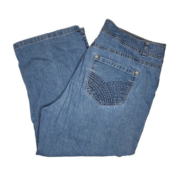 Carter Club Jeans Classic Fit Size 14 Cropped Denim - Picture 2 of 9